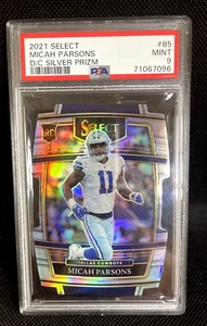 2021 Panini Select Micah Parsons #85 RC Rookie Die-Cut Silver Prizm PSA 9 - Bild 1 von 3