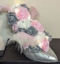 Shoe with forever roses White, Pink, Grey colours. With Lights And Batteries.