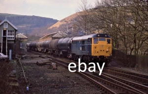 ORIGINAL 35mm RAILWAY SLIDE BR DIESEL 31447 AT HEBDON BRIDGE on 21/2/89 - Picture 1 of 1