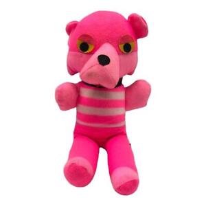 Vintage 12" Cuddly Toys Hot Pink Dog Bear Carnival Plush Stuffed Animal Korea