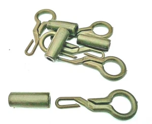 CLIPS/BUCLES DE PLOMO TRASERO MOD MARRÓN O VERDE O NEGRO CON FUNDA DE BLOQUEO - Imagen 1 de 3