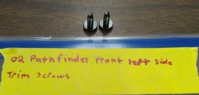 Nissan Pathfinder 2002 asiento delantero izquierdo cubierta lateral moldura OEM 136359 tornillos Foto 1 de 2