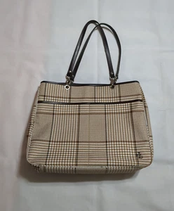 Bolso de Hombro Vintage Ralph Lauren Pata de Gallo Cuero Marrón Tostado RLL Y2K - Imagen 1 de 16