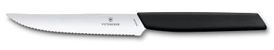 Victorinox - Cuchillo para carne dentado 12 cm suizo moderno - negro - 6.9003,12 W Foto 1 de 3