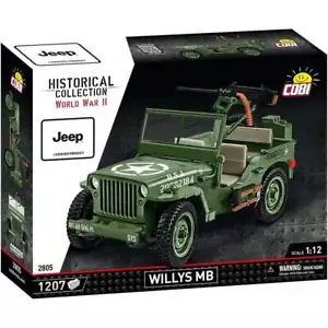 Cobi 2805 1:12 World War II Willys MB Military Brick Kit 1207 Pieces - Picture 1 of 4