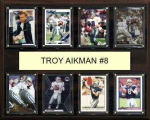 Targa Troy Aikman 8 carte Donruss Fleer Topps 2023 2024 Dallas Cowboys - Foto 1 di 3
