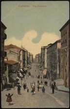 cartolina CATANIA via lincoln
