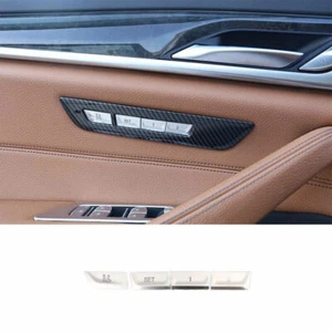 Silver ABS Seat Memory Button Switch Sticker Trim For BMW 5 Series G30 2018-2022 - Picture 1 of 8