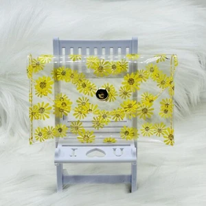 Yellow Florals Clear Card Case Wallet - Picture 1 of 5