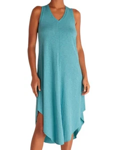 Z Supply The Reverie Slub Dress Cabana Teal - Picture 1 of 2