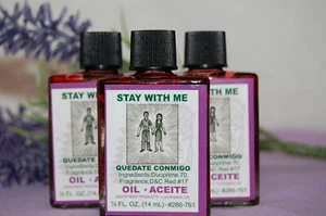 Stay With Me Oil (1) 4DRMs, Lover Don't  Stray,  Marriage, Santeria, Hoodoo,  - Picture 1 of 5