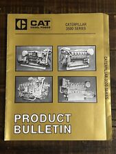 Caterpillar CAT 3500 Diesel Engines 18pg Product Bulletin for 1980
