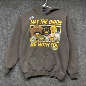 Angry Birds Hoodie Yourh Size Medium Grey Long Sleeve Starwars 2012 Boys - Picture 1 of 14
