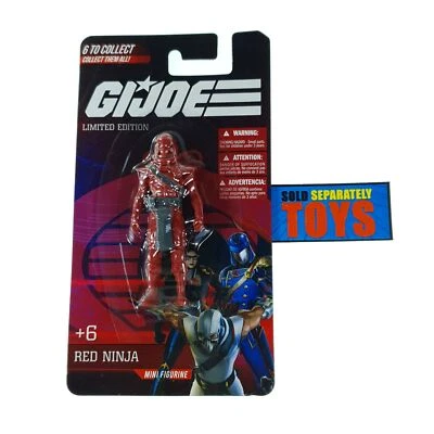 GI Joe RED NINJA Limited edition 2.5" Mini figurine pvc figure by NASA - Image 1 of 3