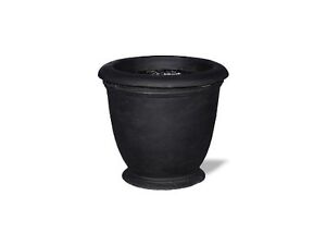 Amedeo Design ResinStone 2509-69B Egg Cup Planter, 18 by 18 by 16-Inch, Black