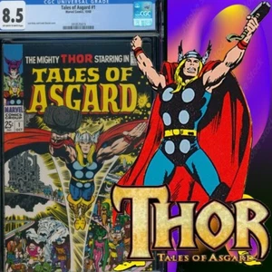1968 Tales of Asgard #1 CGC 8.5 Marvel Mighty Thor Jack Kirby Cover - Picture 1 of 3