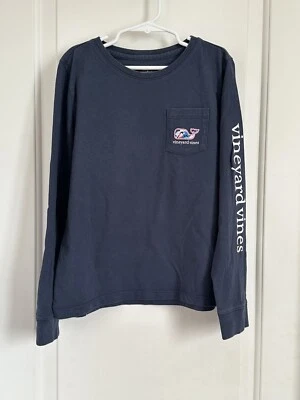 Camisa manga larga estampado ballena multicolor Vineyard Vines niñas M 10-12 Foto 1 de 3