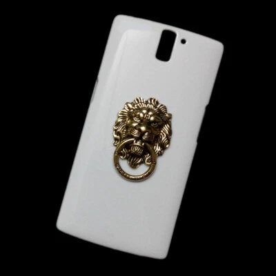 Cover For OnePlus One 3D Metal Lion Head Finger Ring Stand Holder Back Hard Case - Image 1 of 2