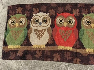 CVS Pharmacy Owl tapestry table runner 64” x 12" - Picture 1 of 7