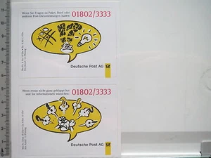 2 x Aufkleber Sticker Deutsche Post AG (6257) - Picture 1 of 1