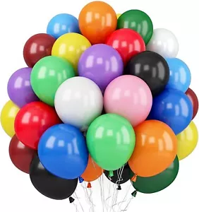 EINFACHER BALLON Latex 10" Geburtstag Hochzeit Helium BALLONS hochwertige BALLONS UK - Bild 1 von 50