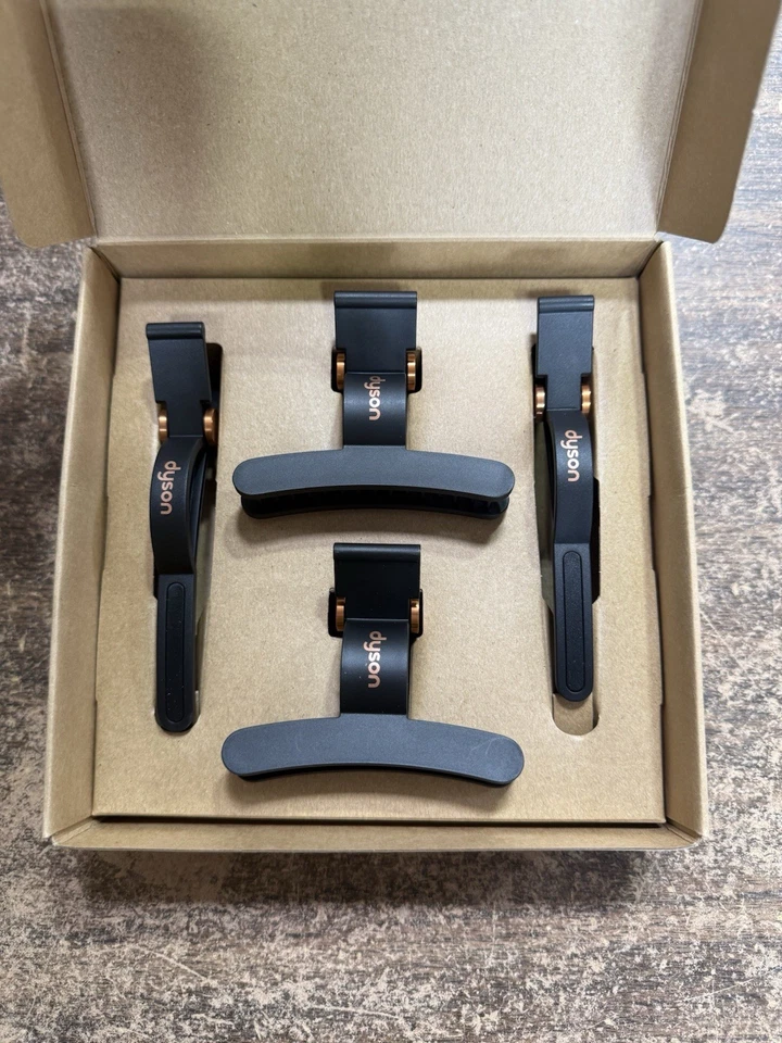 Dyson Hair Clips Set Of 4 Black/Copper