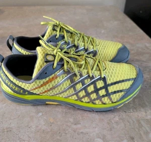 Merrell Neon Yellow Gary Sulphur Springs Trail Hiking Sneakers  Men's Size 9  - Picture 1 of 11