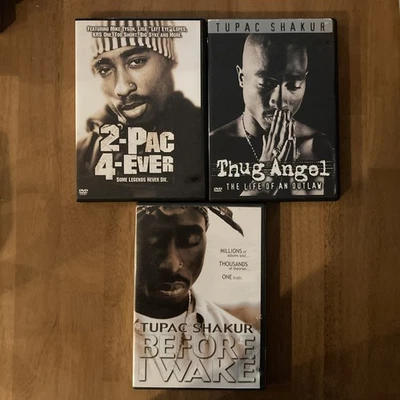 Tupac DVD Lot of 3 Thug Angel Before I Wake 2 Pac 4 Ever - Image 1 of 4