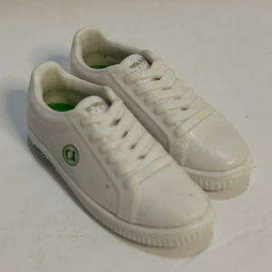 Mini Brands Sneakers White And Green Air walk Shoes 2 in - Picture 1 of 6