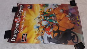 Dungeons & Dragons Tower of Doom Arcade Sega Saturn Promo Poster Capcom US JPN