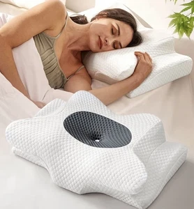 Dream Without Pain Cervical Neck Pillow for Sleeping Ergonomic Side Sleeper P... - Picture 1 of 3