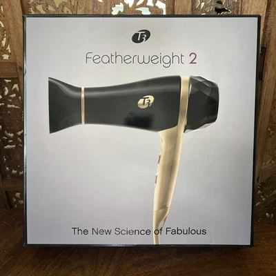 T3 Featherweight 2 Professional Salon Hair Dryer Black Ceramic Coil NEW in Box - Image 1 of 4