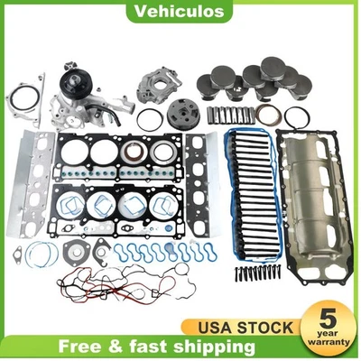 Juego de reconstrucción de motor de revisión para Dodge Ram 1500 2500 3500 2009-2015 5,7 L Hemi Foto 1 de 4