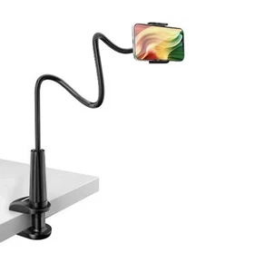 Shaw Cuello de Ganso Soporte para Teléfono Cama Escritorio Clip | Soporte para Brazo Perezoso Montaje 360° Negro - Imagen 1 de 14