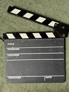 Vintage Regisseur Film Video Dumb Slate Clapboard Film Clapper Board W195 - Bild 1 von 5