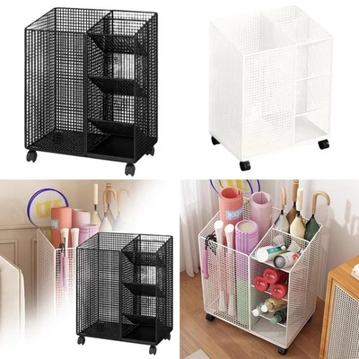 Workout Equipment Organizer Home Gym Storage Rack for Yoga Strap Kettlebells - Image 1 of 2