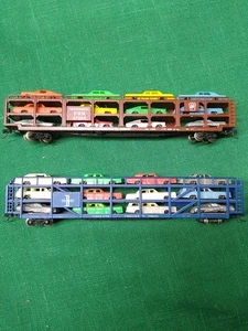 N Scale Trix 2 Auto Carrier With 12 Cars - Picture 1 of 15