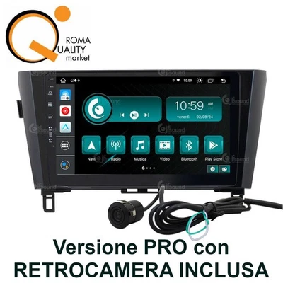 Jfsound JF-031NX-X9C PRO autoradio car tablet 10" fit NISSAN QASHQAI 14-20 - Immagine 1 di 4