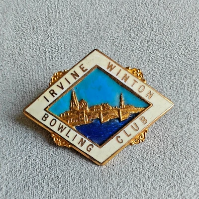 Irvine Winton Bowling Club - Enamel Pin Badge Bowls Sports UK - Image 1 of 2