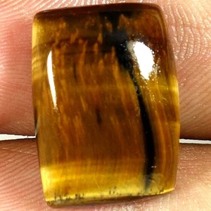 Cojín ojo de tigre 100 % natural cabujón piedras preciosas sueltas 13,90 quilates 13x 18x 06mm - Imagen 1 de 3