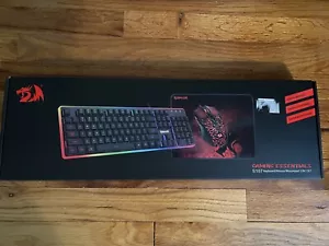 Redragon S107 Gaming Keyboard and Mouse Combo w / Mousepad 3 in 1 Set - NEW - Picture 1 of 5