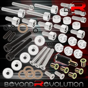 For Honda D-Series JDM Header Cam Cap M6 Drivet Fender Valve Washer Kit Silver - Picture 1 of 5