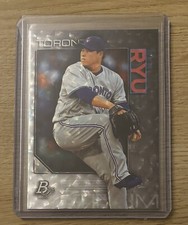 2020 BOWMAN PLATINUM CARD NO. 98 Hyun-Jin Ryu CRACKED ICE HANGER BOX SP