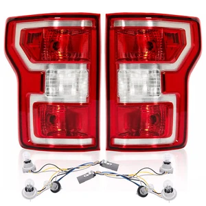 Tail Lights Brake Lamps W/Bulbs LH+RH For Ford F150 F-150 Pickup 2018 2019 2020 - Picture 1 of 16