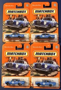 2021 Matchbox MERCEDES-BENZ 220 SE #43/100 Blue NEW - Picture 1 of 2