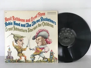 Basil Rathbone & Errol Flynn -Robin Hood & The Three Musketeers Children Stories - Picture 1 of 2