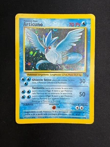 Pokemon Articuno 2/62 Fossil Rara Holo Unlimited Wizards ITA Carte Vintage - Foto 1 di 10