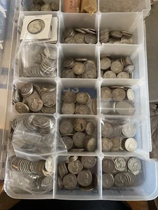 Washington Quarters 90% argento $10 valore nominale rotolo da 40 - Foto 1 di 1