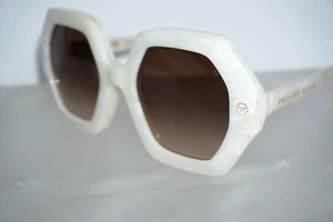NEW AUTHENTIC PHILIPP PLEIN FIRST LADY HONG KONG SPP039 09YL SUNGLASSES - Picture 1 of 8