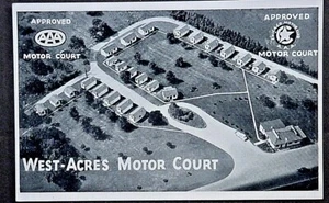 Fort Wayne IN Aerial view of West- Acres Motor Court SHIPS FREE - Picture 1 of 2